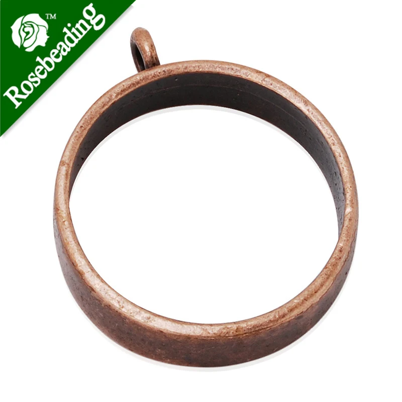 25 мм круглая открытая задняя рамка кулон обрамление для смолы прессованный