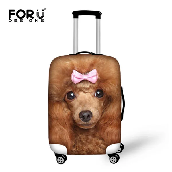 3109S FORUDESIGNS/спандекс, аксессуары для путешествий, милые животные, черная кошка, собака, принты, водонепроницаемый дождевик для 1"-30", Чехол для костюма, чехол для багажника - Цвет: 3109S