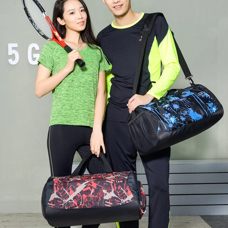 

30L Waterproof Sports Bag Men Shoes Pocket Fitness Yoga Training GYM Bag Women Camping Travelling Bags For Sports 14 Color WX087