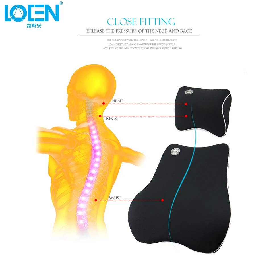 Подушка для сидения LOEN с эффектом памяти пенопластовая опора поясницы подушкой