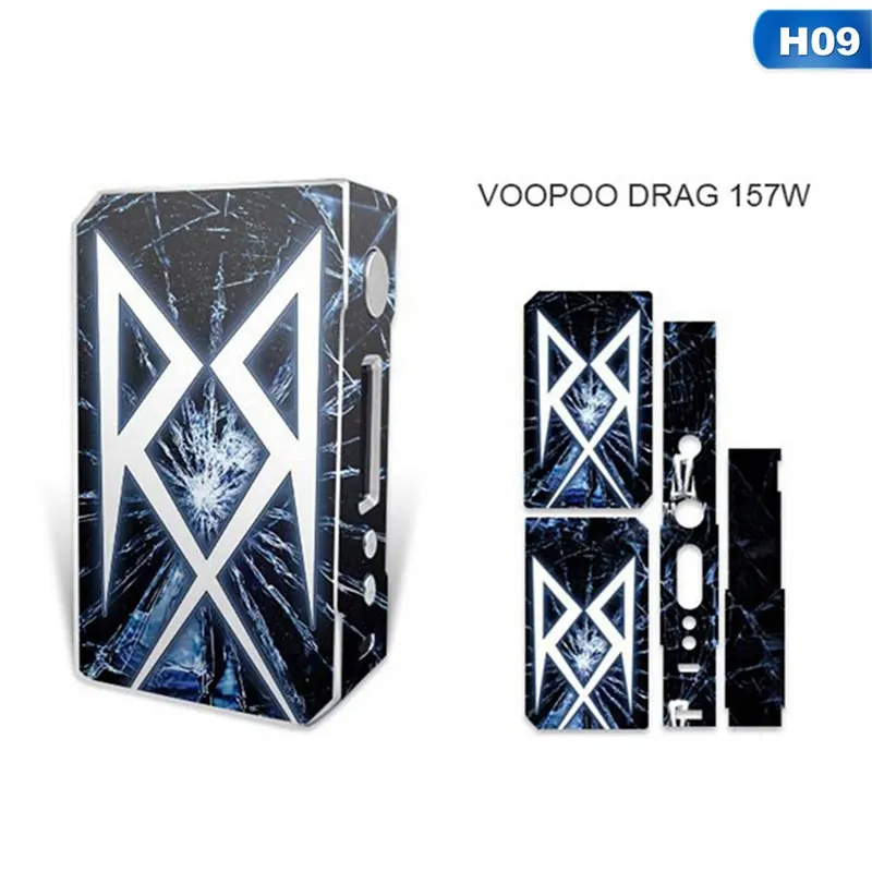 H09 Наклейки на электронные сигареты для VOOPOO DRAG TC 157W коробка мод наклейка на обложку - Цвет: H09