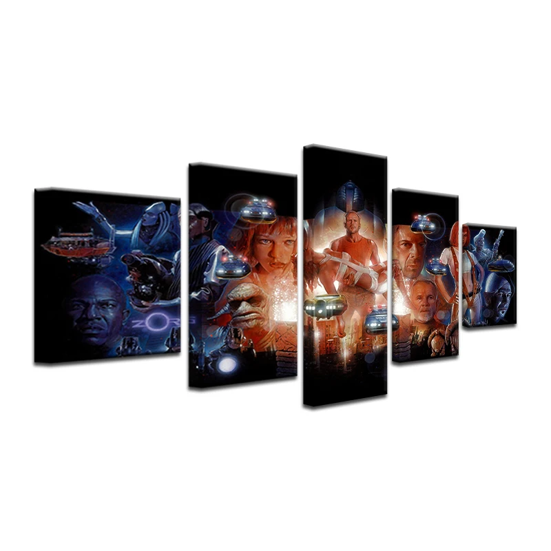 Домашний декор печатный плакат с пятым элементом персонажи фильмов картина