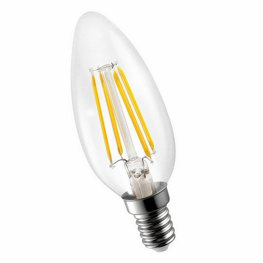 LED Lamp Filament Bulb E14 Candle Light 2W 4W 6W C35 220V/110v Retro Antique Warm White /White Glass Incandesce | Лампы и освещение