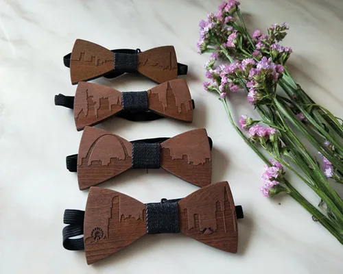 Модные деревянные галстуки-бабочки для джентльменов уникальные мужские ручной