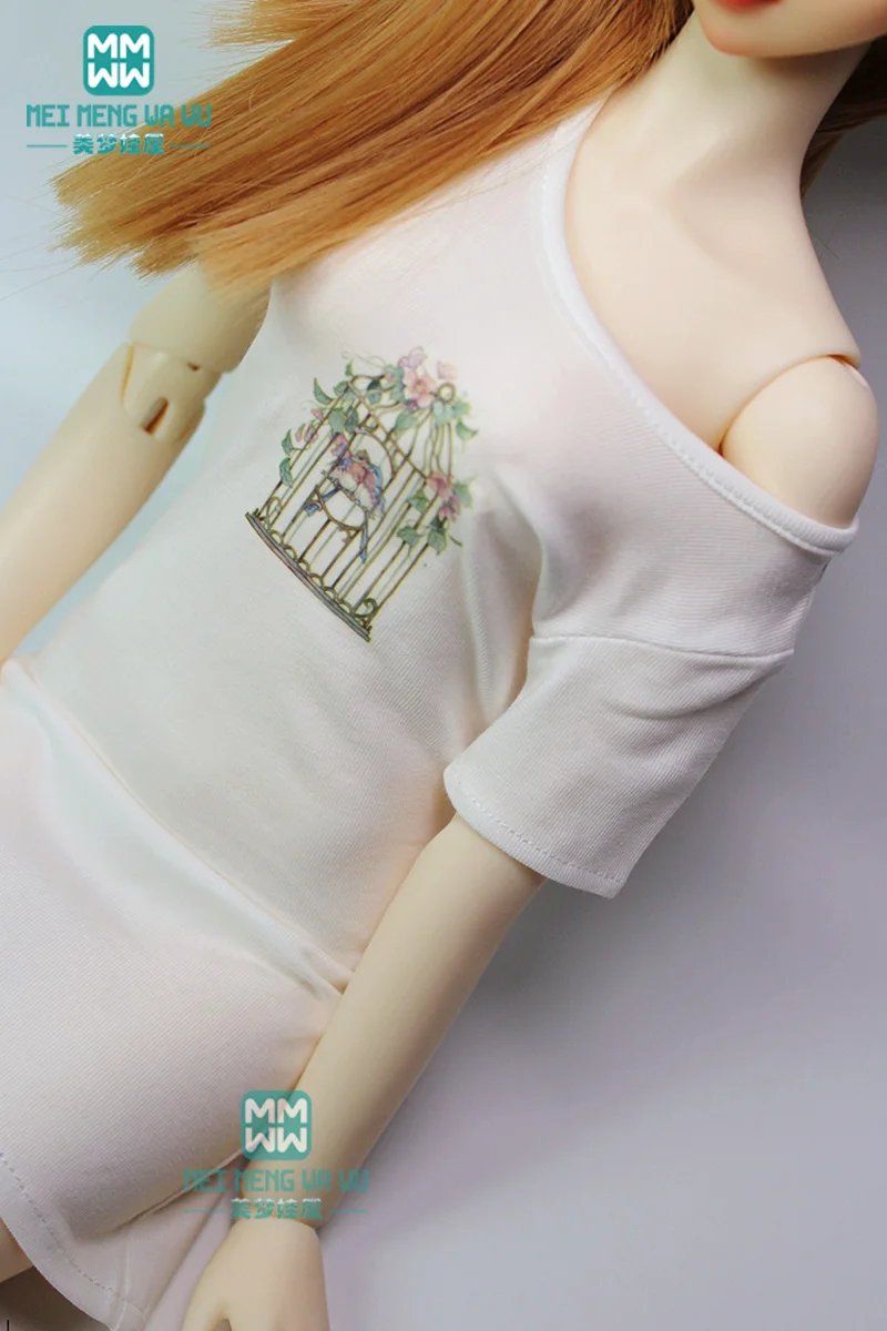 Кукла BJD одежда для 1/3 58 62 см DD SD10 SD13 модная повседневная хлопковая футболка