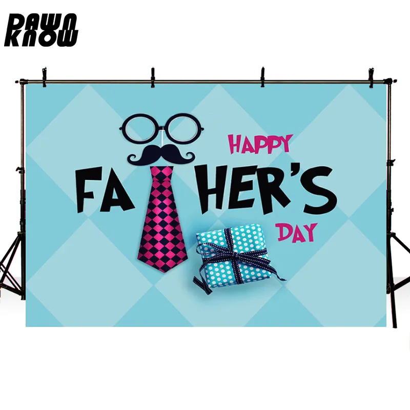 DAWNKNOW Happy Fathers Day фон для фотосъемки с изображением вечерние очки Фотофон со