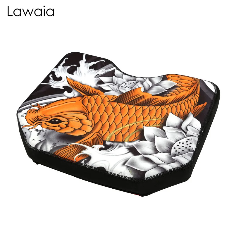 Черный Lawaia коробка для рыбалки Koi Подушка Толстый водонепроницаемый дышащий коврик с присосками под чашки водолазный костюм материал память высокоэластичный рыболовный инструмент - Цвет: Черный