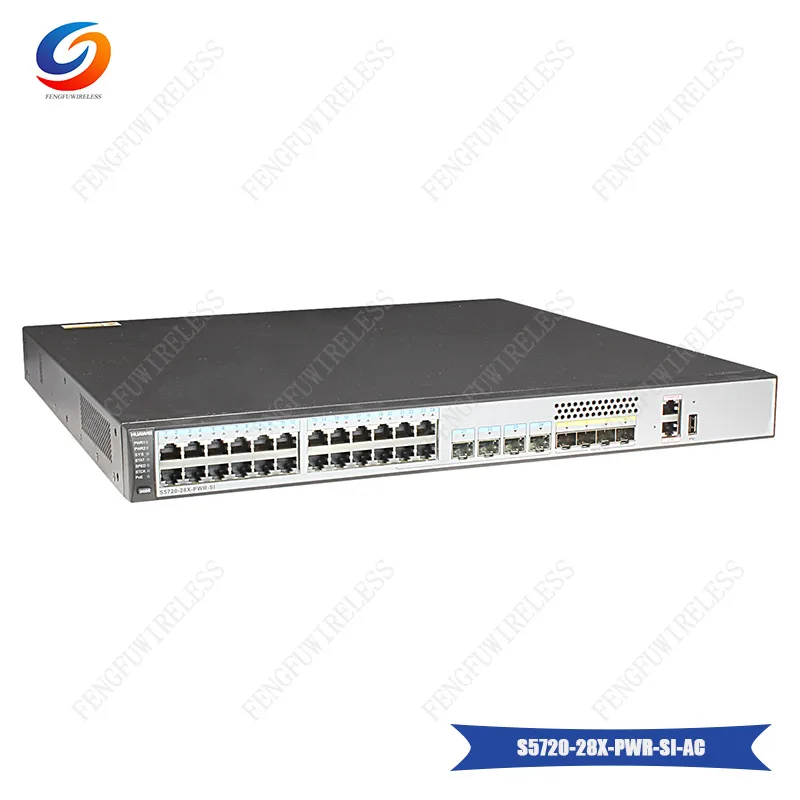 100% абсолютно новый оригинальный коммутатор Hua wei 24 порта POE Gigabit Ethernet S5720 28X PWR SI AC с 4