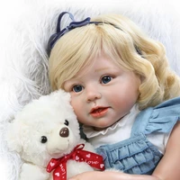 2017 new 70cm reborn babies curls hair reborn toddler girl doll silicone baby doll gift toys for girl juguetes brinquedos
