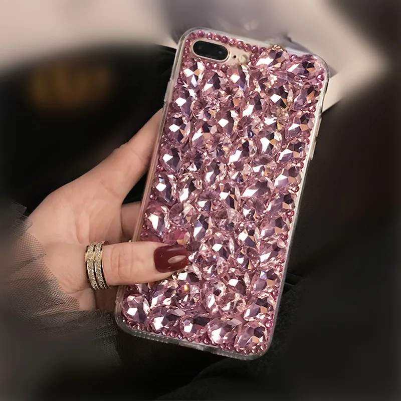 1Pcs Glitter Luxury Crystal Rhinestone Diamond Phone Case For Samsung Galaxy A6 A8 Plus A9 A7 2018 A6S A8S Star Pro Lite A750 | Мобильные