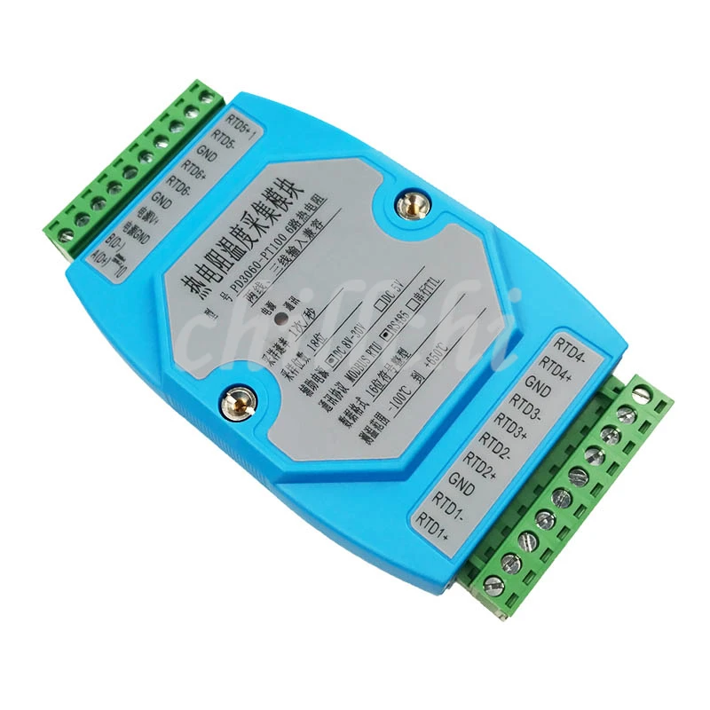 Модуль сбора температуры PT100/PT1000/CU/NI модуль 485 MODBUS RTU протокол таблица проверки|table