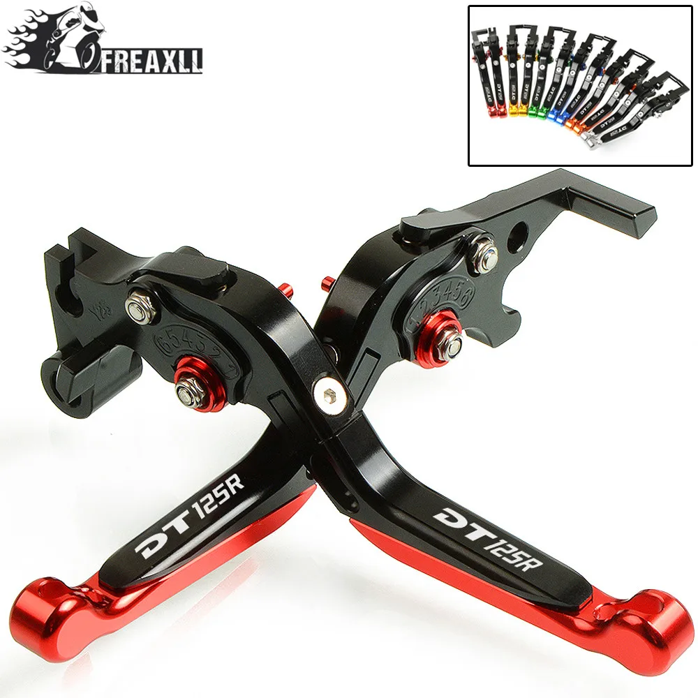 

CNC Motorbike Motorcycle Brake Clutch Levers Foldable Extendable Adjustable For YAMAHA DT125R DT 125 R 2000 2001 2002 2003 2004