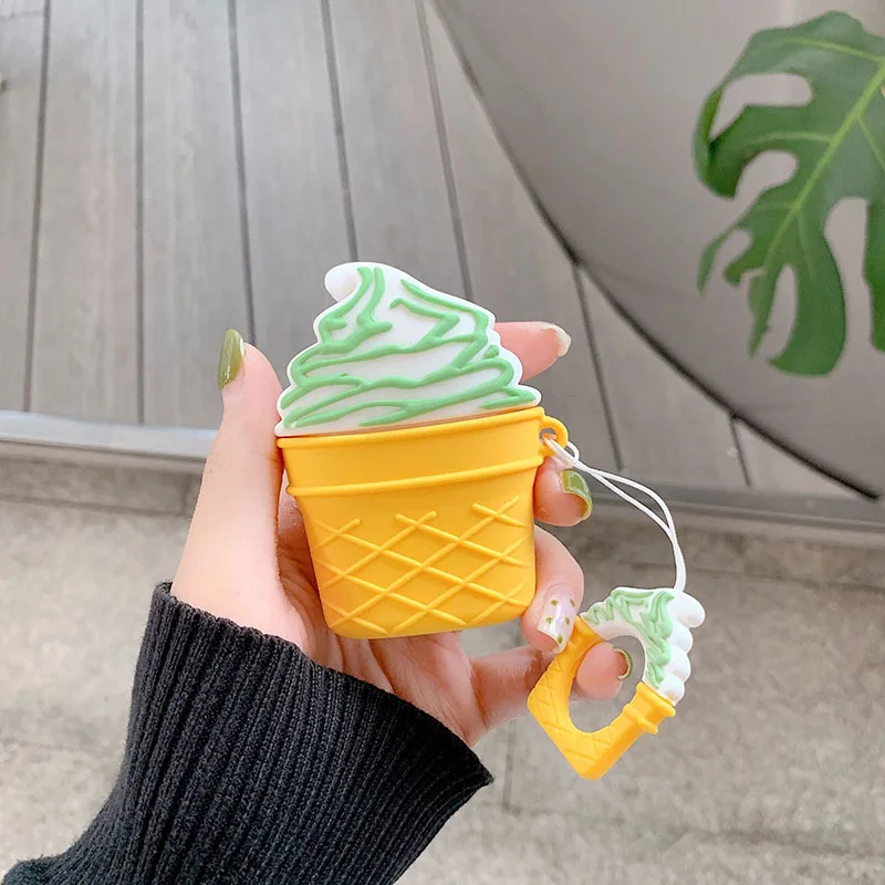 BH Чехол с 3D рисунком для Airpods, Модный чехол для наушников, чехол для Airpods 1 2, чехол для гарнитуры Etui, беспроводной чехол для наушников - Цвет: BH