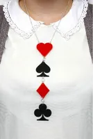 Акриловое ожерелье с кулоном в виде игральной карт #2