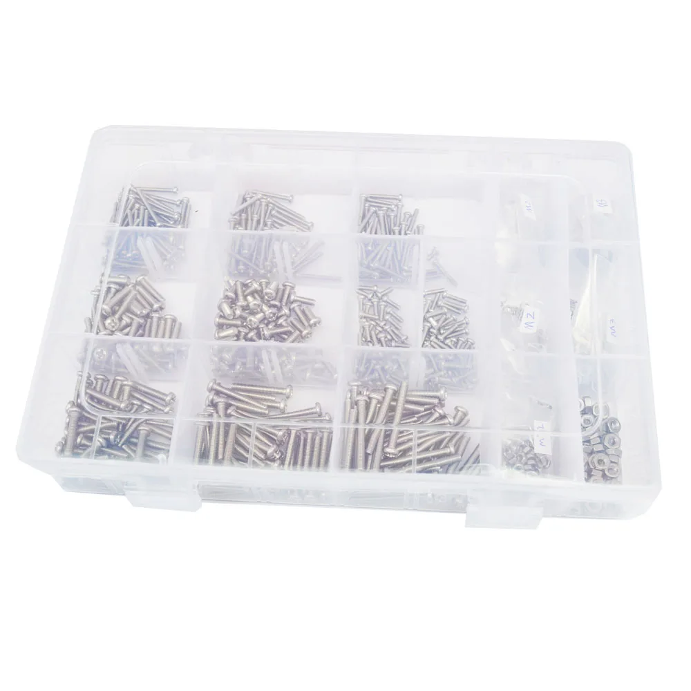 M2 M3 крестообразный Винт с круглой головкой метрическая резьба стандартная гайка