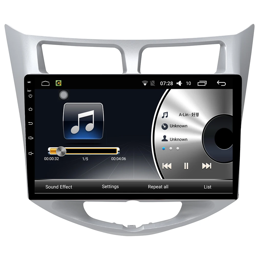 Авторадио android 7 1 Автомобильный GPS навигатор для современного verna 2012 2016 Аудио