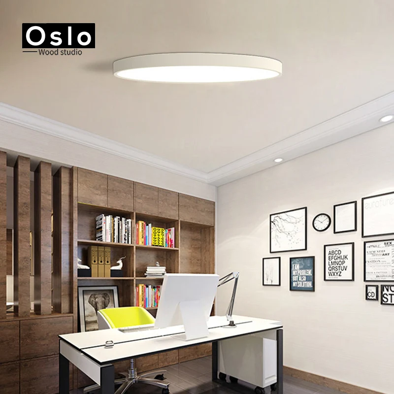 Oslo Wood 5 см ультра тонкие современные светодиодные потолочные лампы светильники с