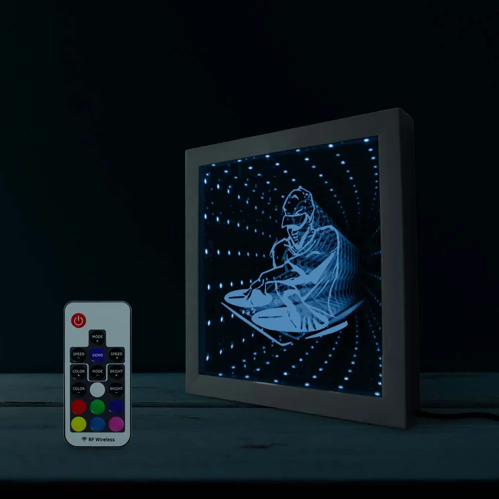 Светодиодный зеркальный светильник Infinity оригинальное музыкальное украшение для