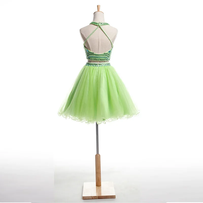 Женское платье с бисером и открытой спиной из двух частей | Свадьбы торжества