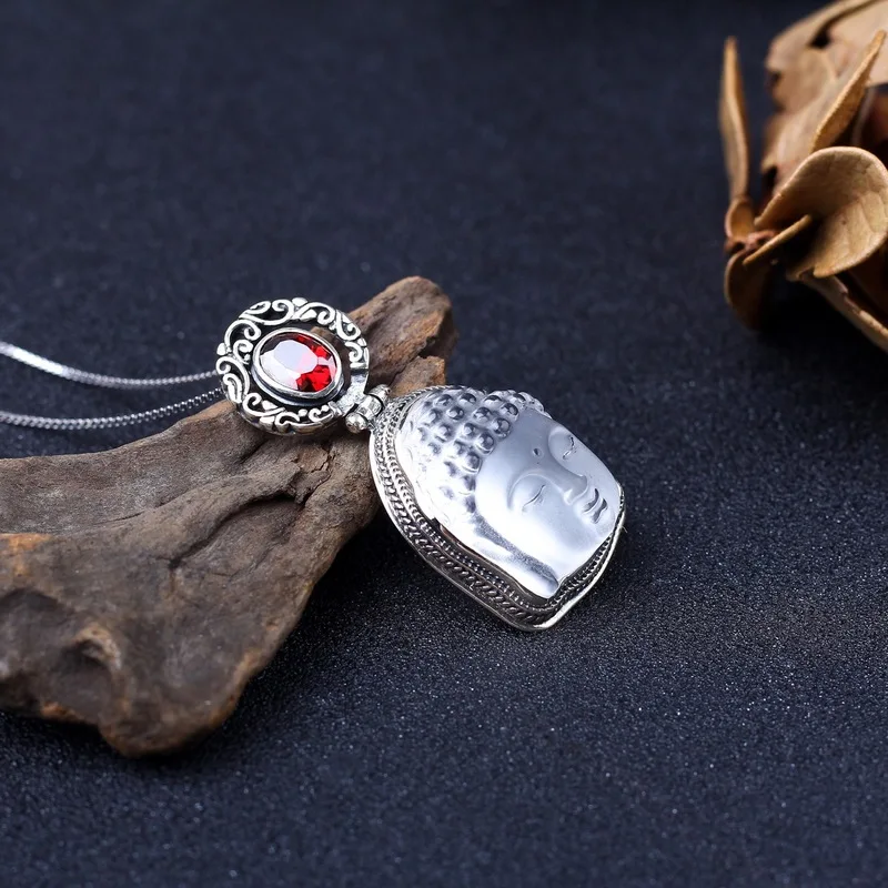 

2020 Choker Necklace Choker Necklace Thai Wholesale S925 Pure Retro Fashion Zirconium Crystal Pendant Great Day Men And Women