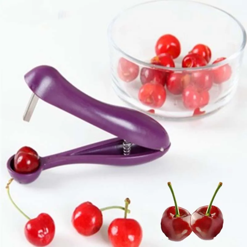 Оригинальная одинарная заколка с украшением в виде вишен салатные инструменты