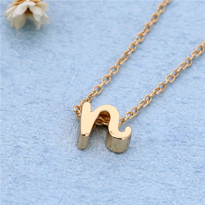 10 шт./лот модное ожерелье с буквенным принтом маленькое надписью для пары идея