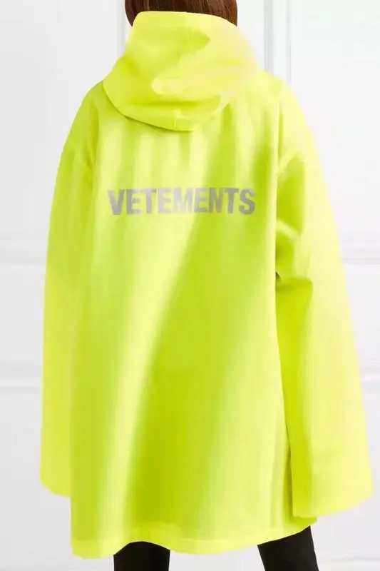 2018 новейший Топ в стиле хип-хоп kanye west Vetements один размер ветровка на молнии