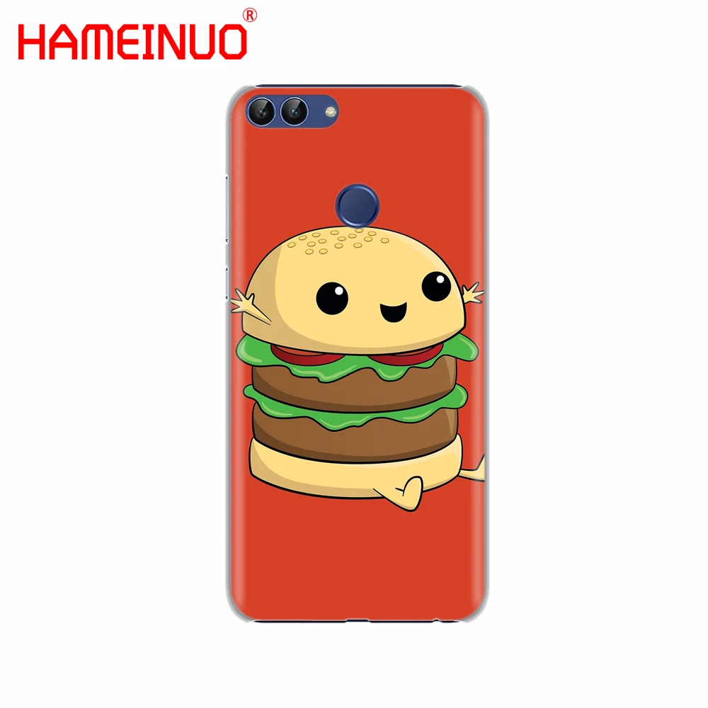 HAMEINUO Cute food fries burger funny Cover phone Case for Huawei NOVA 2 2S 3e PLUS LITE P smart 2018 enjoy 7s mate 7 8 9 10 pro | Мобильные