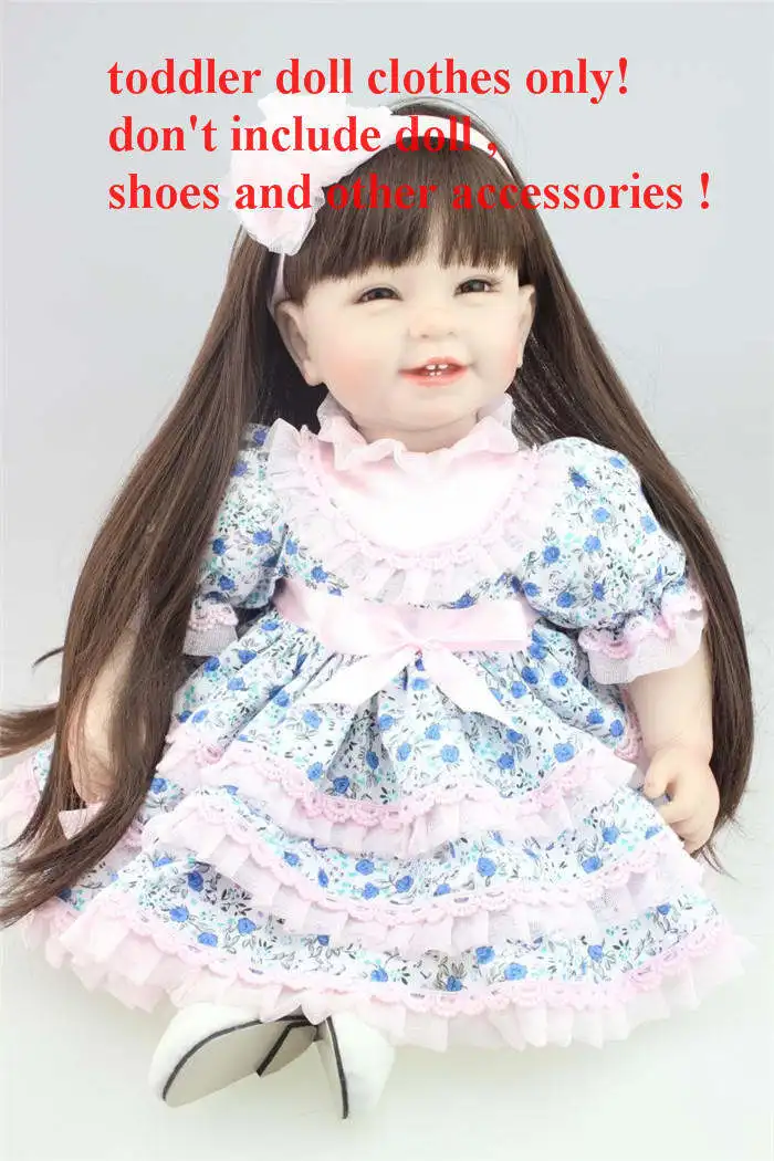 A278-2 clothes only Новинка 20-23 дюймов Кукла реборн одежда для npk кукла девочка одежда Кукла платье аксессуары DIY Детская кукла-реборн игрушки для детей - Цвет: A278-2 clothes only