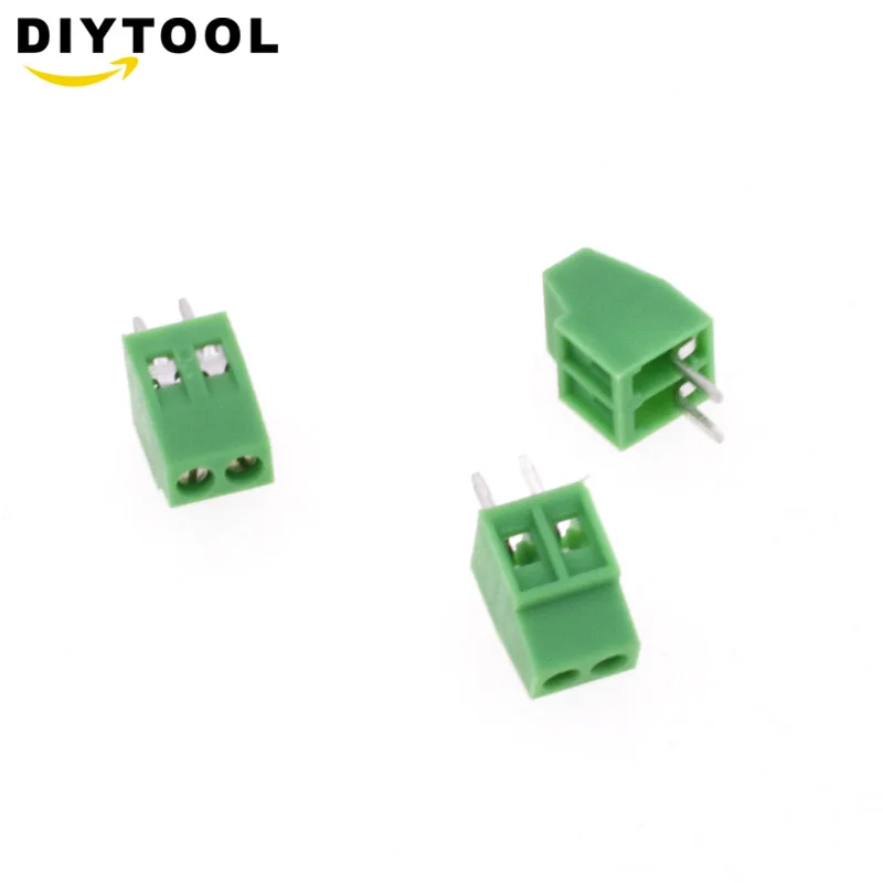 10 шт. kf120-2.54-2P 3P 2,54 мм Шаг прямой контактный pcb Клеммная колодка Разъем 2PIN 3PIN зеленый KF120