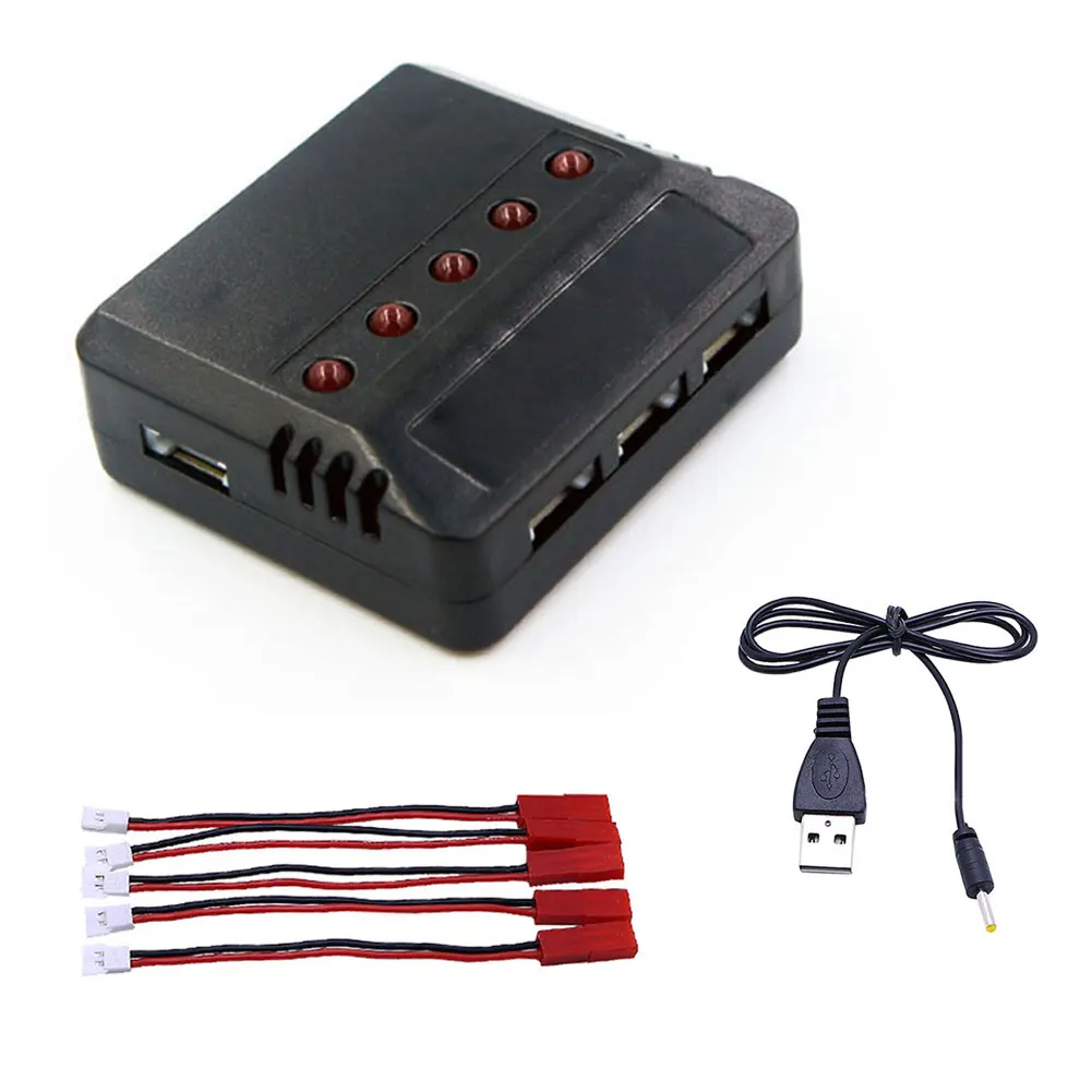 Rc Quadcopter Helicopter Drone Battery For SYMA X5C UDI U818A V686 Charger+5 Pcs Charging Line Accessoires | Электроника