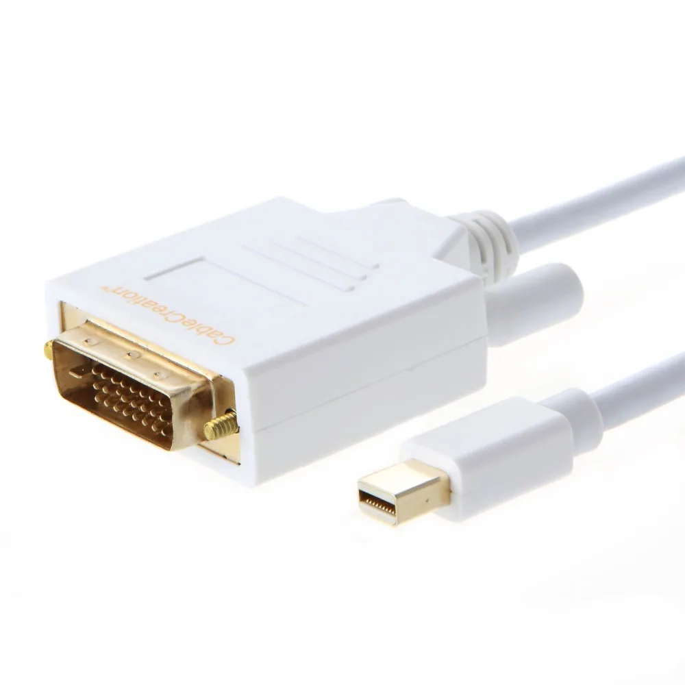 Кабель Gold Mini Displayport (совместимый с Thunderbolt Port) кабель DVI для Mac Book Imac и других моделей