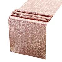 12x108 rose gold sparkly sequin table runner glitter rose gold table runner party supplies fabric decorations