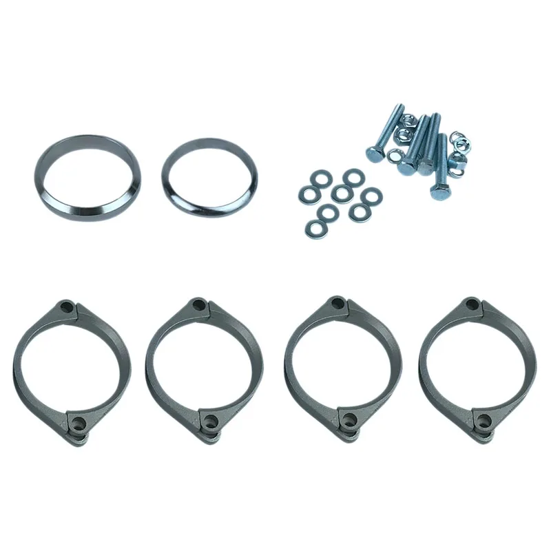 Ржавые коррозионные сломанные 4 фланца ржавые выхлопные задние коробки Ремонт