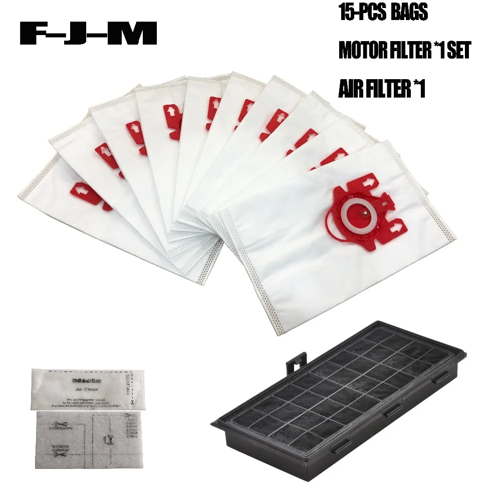 15-PACK 3D Тип FJM сумки и воздушный фильтр SF HA 30 SF-AAC30 04854911 МОТОРНЫЙ ФИЛЬТР для MIELE S300 S311i S500 S700 запчасти
