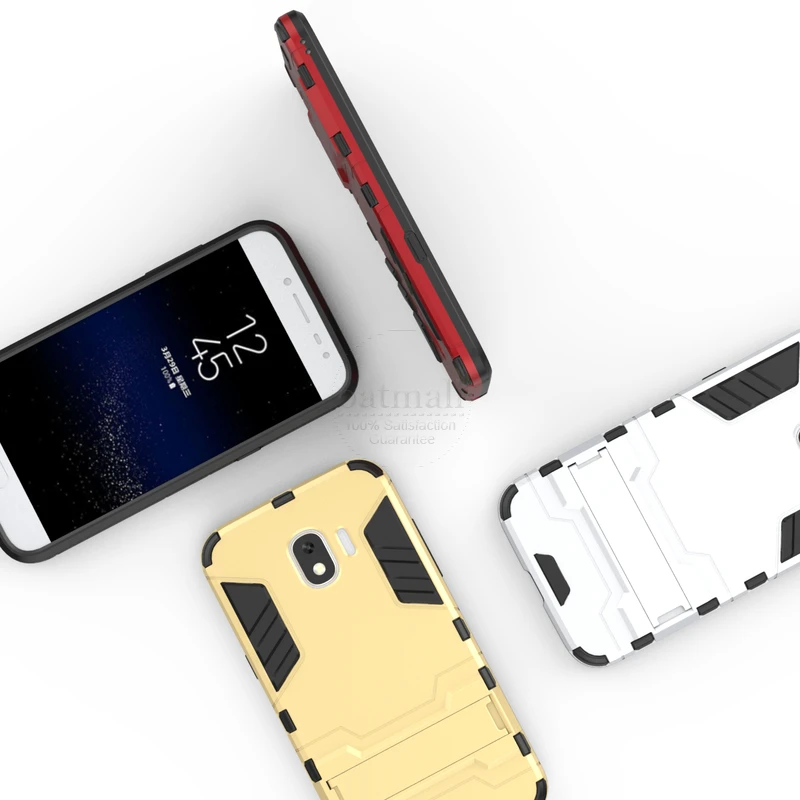 For Samsung Galaxy J2 pro Case PC+TPU Kick Stand Back Cover 2018 Cases Dual Layer Rugged Hybrid Armor Resistant Bags |