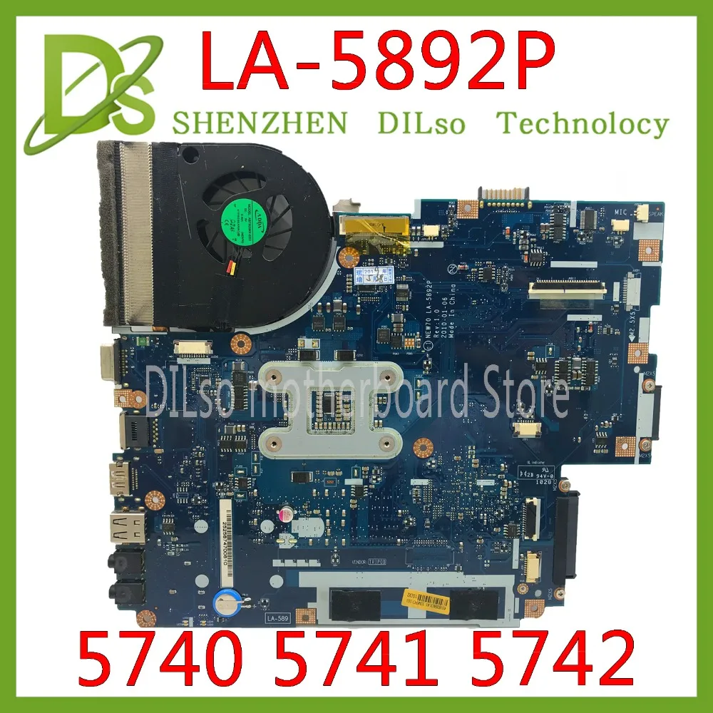 KEFU LA-5891P LA-5893P LA-5894P материнская плата для acer 5740 5741 5742 LA-5892P материнская плата Тесты работы