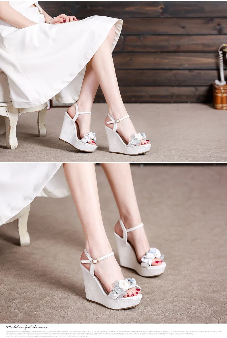 Г., новые летние элегантные модные босоножки на танкетке на высоком каблуке женские свадебные туфли с открытым носком розового и белого цвета, маленькие размеры