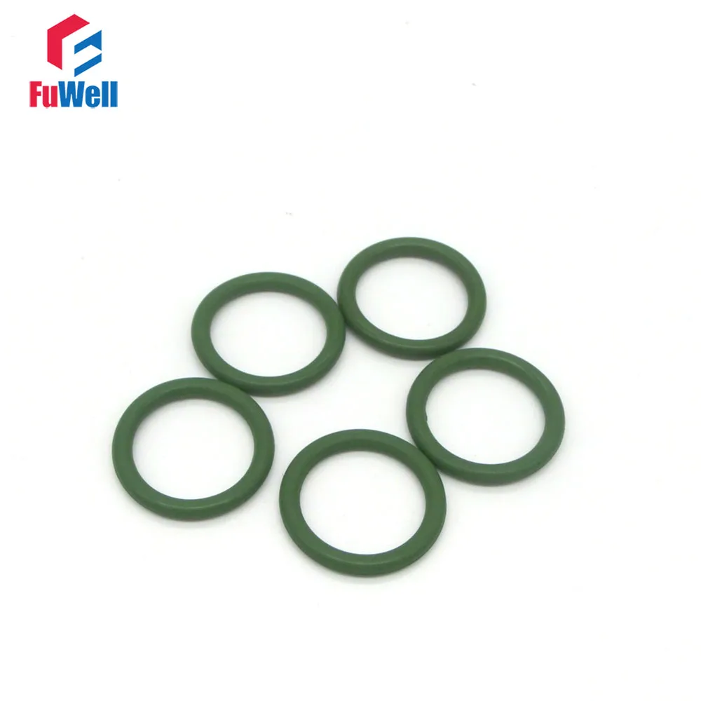 

10pcs Green Fluorine Rubber O Ring Seals 2.4mm Thickness 48/50/52/54/55/58/60/62/65/68mm OD FKM O Rings Hole Sealing Gasket