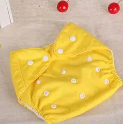 yellow Лидер продаж, 5 шт./партия, регулируемый Дышащий тканевый подгузник многоразовый подгузник для малышей, подгузники, моющиеся, 7 цветов, хлопок, ctrx0009 - Цвет: yellow