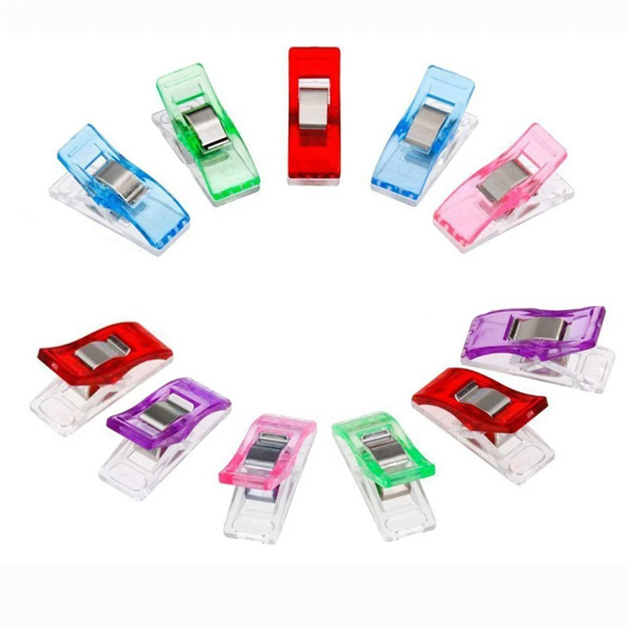 

5000 pcs 10 colors Plastic Clips Holder for DIY Patchwork Fabric Quilting Craft Sewing Knitting