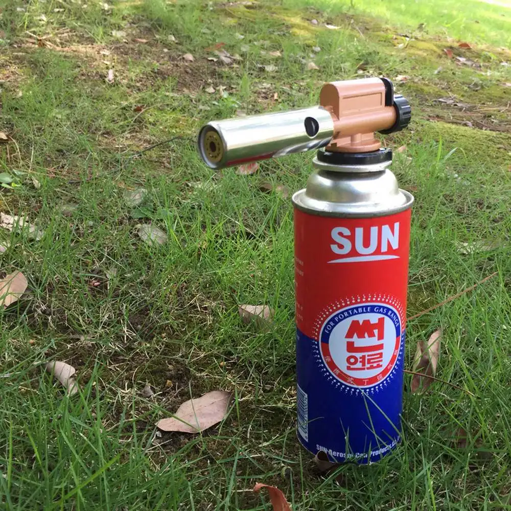 

Intelligent durable electronic igniter copper flame butane gas burner gun torch lighter outdoor camping picnic barbecue welding