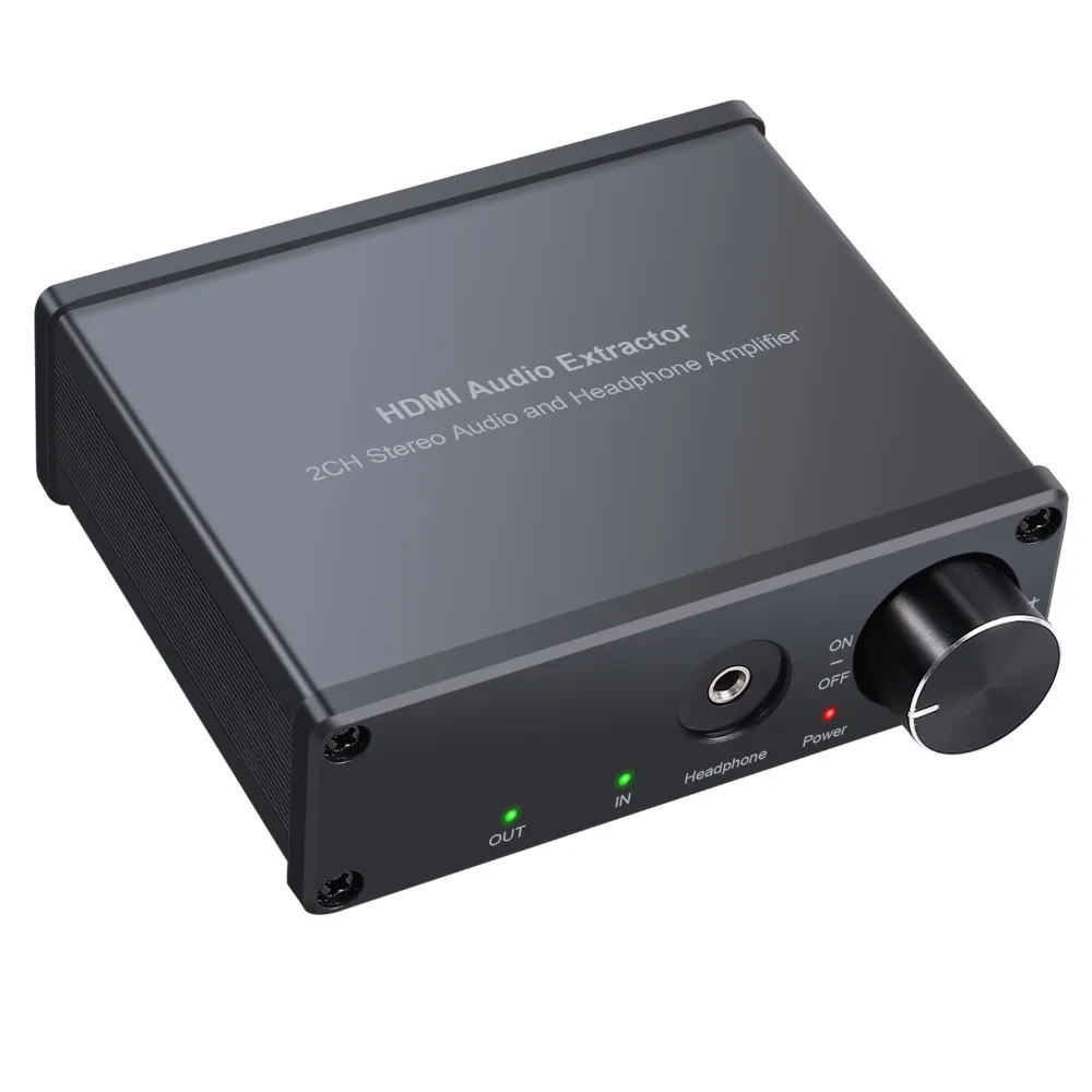 ESYNiC HDMI аудио экстрактор с регулятором громкости HDMI к HDMI+ R/L RCA+ 3,5 мм стерео аудио конвертер 4 к 3D сплиттер адаптер