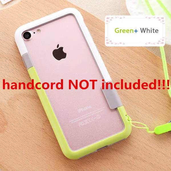 white green HOTR для iphone 8 бампер чехол для iphone 5 5S SE 6 7 8 9 plus X Xs Max XR мягкий чехол с рамкой из термополиуретана Тонкий чехол Fundas без шнура - Цвет: white green