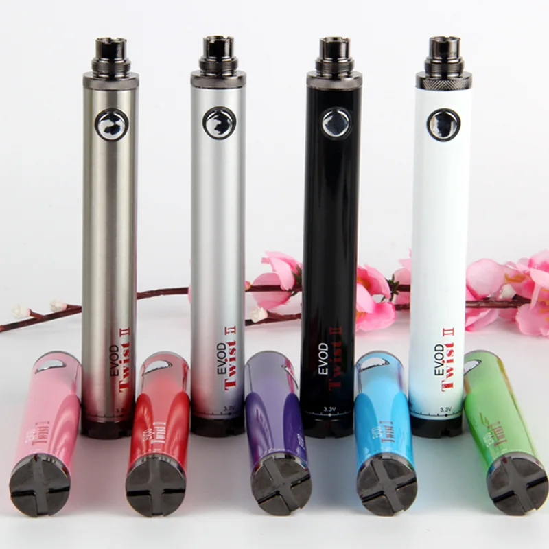 EVod Twist II батарея электронная сигарета 1600 мАч 3 ~ 4 8 в переменное напряжение Evod 2 для