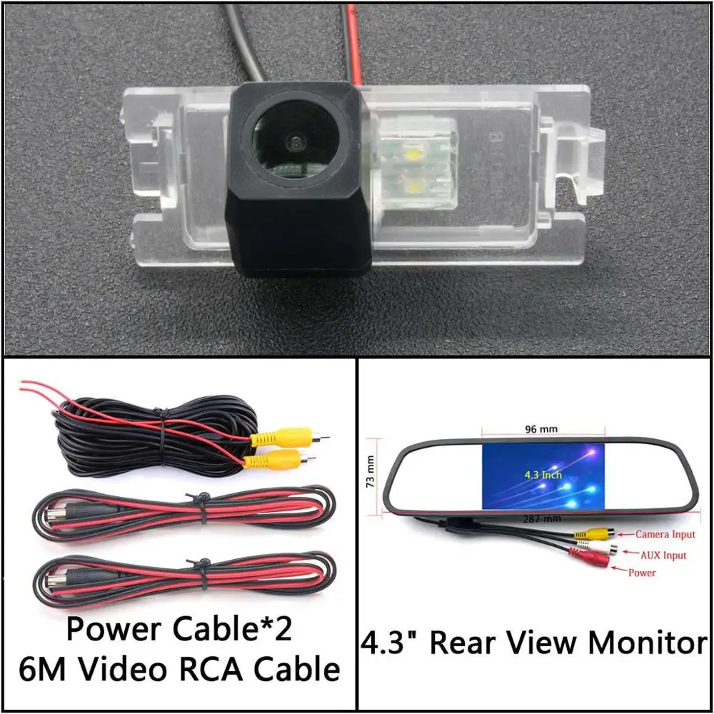 Cam N 4.3 Mirror Full HD резервная камера заднего вида для Dodge большой караван путешествие JCUV Калибр Автостоянка ЖК Зеркало монитор камера заднего вида - Название цвета: Cam N 4.3 Mirror