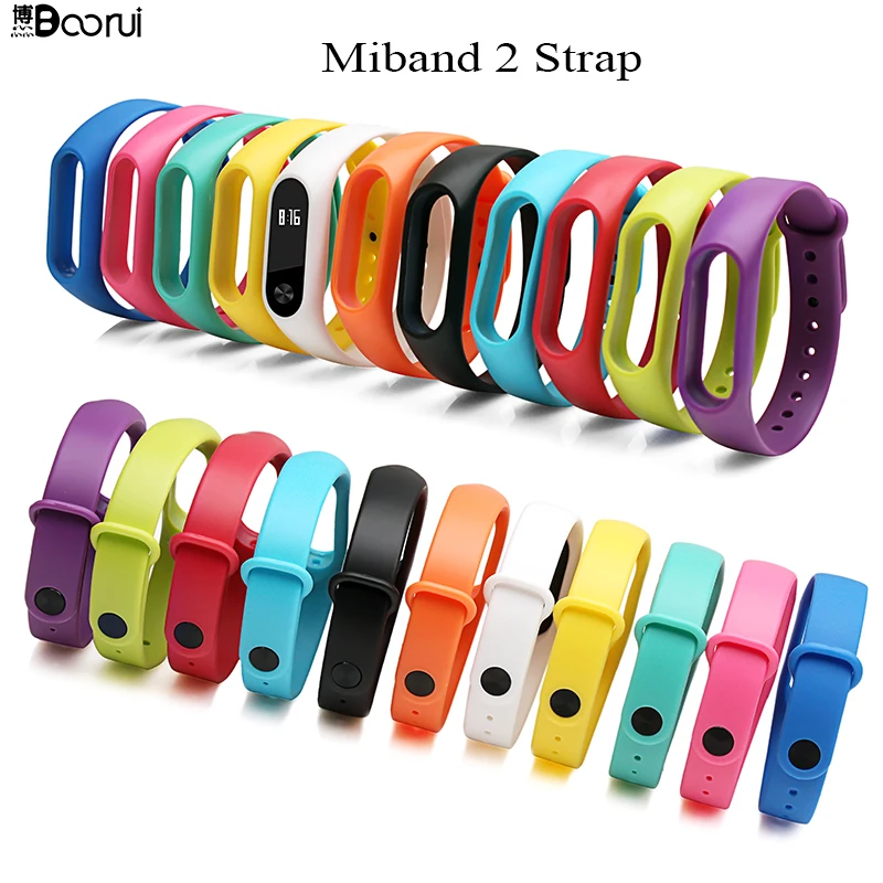 15 шт./лот BOORUI оптовая продажа Miband 2 ремешок correa для xiaomi mi2 смарт браслет pulsera