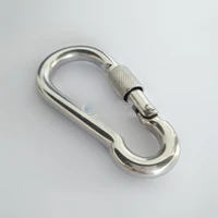 m456789101112 multifunctional 304 stainless steel spring snap carabiner quick link lock ring hook