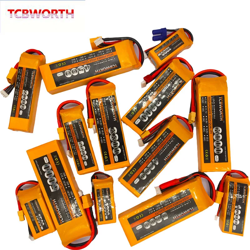 TCBWORth 4S 14 8 V 2800mAh 35C 70C RC LiPo батарея для самолета лодки автомобиля квадрокоптера Li Po