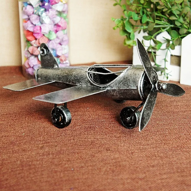 World War II Special offer Retro style Crafts ornaments Iron metal airplane model Gift desk decoration vintage home decor